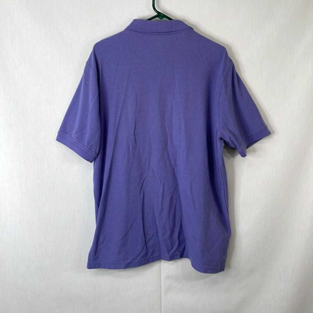 Vintage Saddlebred Mens Purple Easy Care Short Sl… - image 2