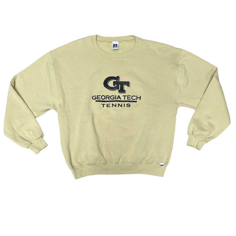 Russell Athletic 90s Georgia Tech Tennis Sweatshi… - image 1