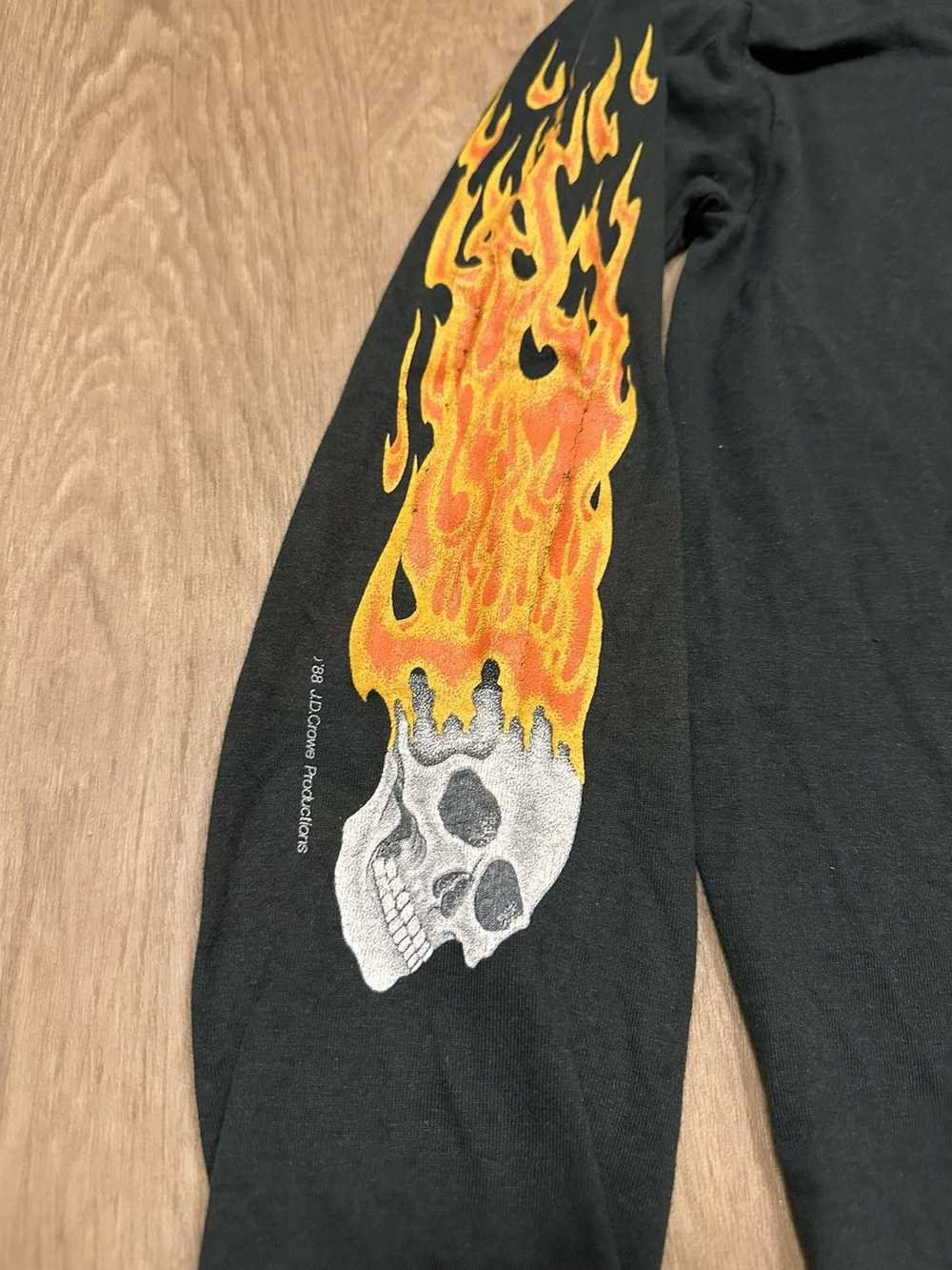 Vintage Flaming Skull tee - image 3