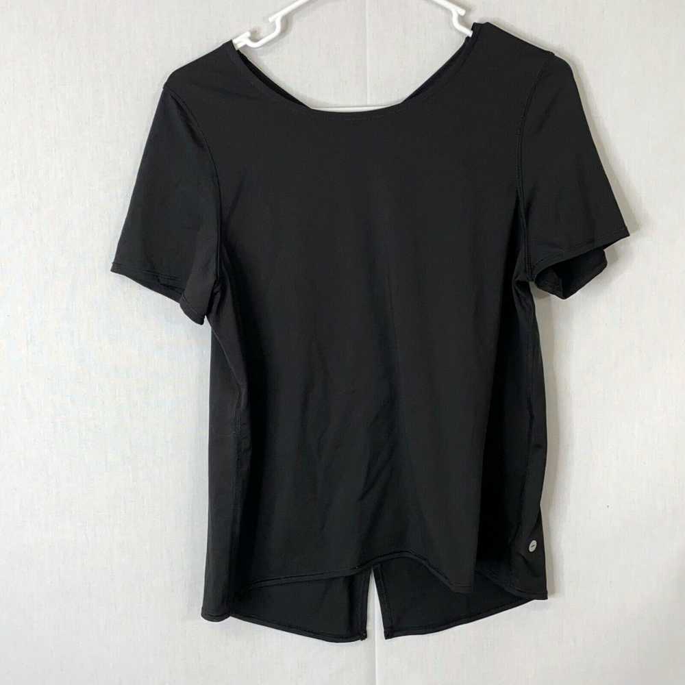 Avia Avia Women Black Short Sleeve Round Neck Cri… - image 1