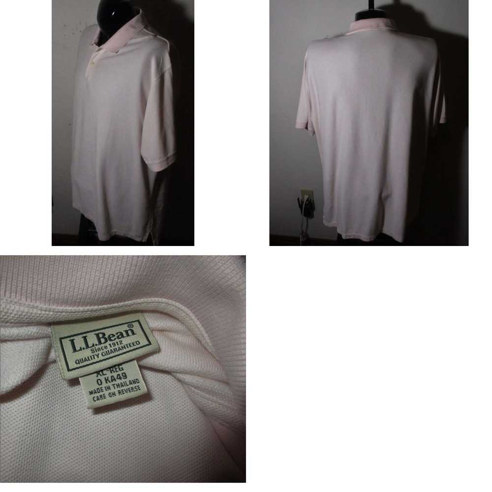 Vintage Men's L.L. BEAN Light Pink Short Sleeve P… - image 4