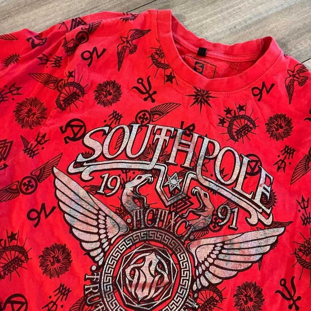 Southpole Y2K Southpole AOP Red Graphic Tshirt Te… - image 2