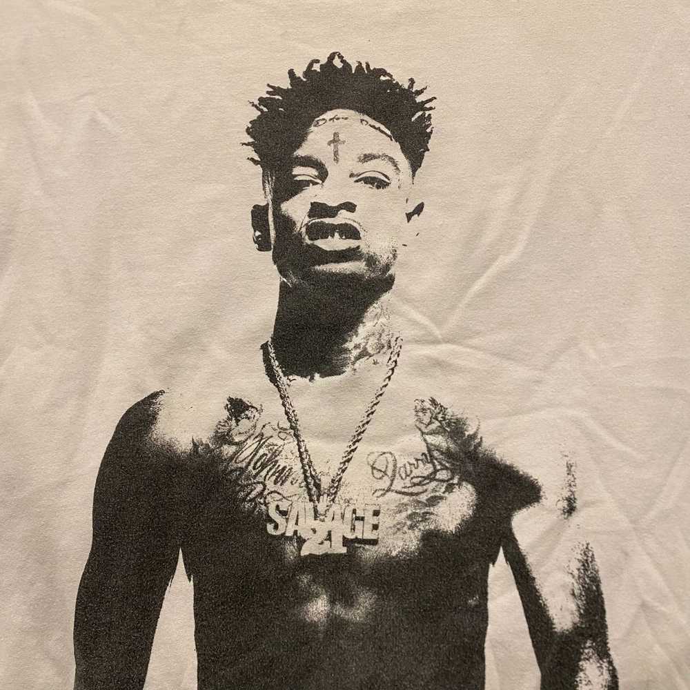 21 Savage × Rap Tees × Streetwear Essential Baggy… - image 4