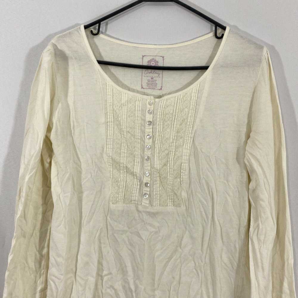 Vintage Ashley Judd Womens White Round Neck Long … - image 3