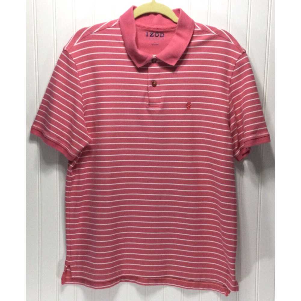 Izod IZOD The Advantage Polo Mens Size L Striped … - image 1