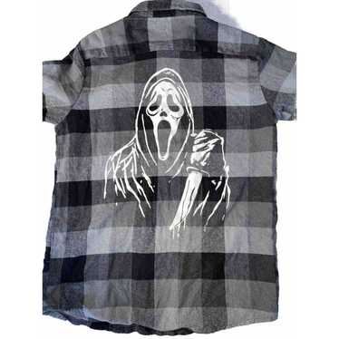 Other Ghost Face Shirt Mens Small Grey Halloween S