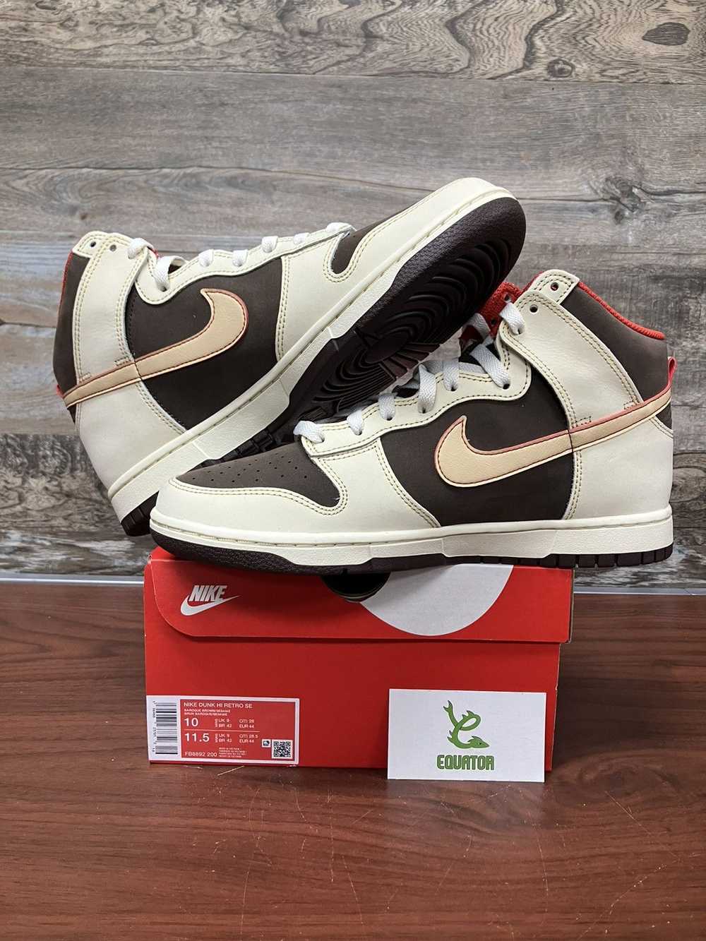 Nike Nike Dunk High SE Baroque Brown Size 10 - image 2