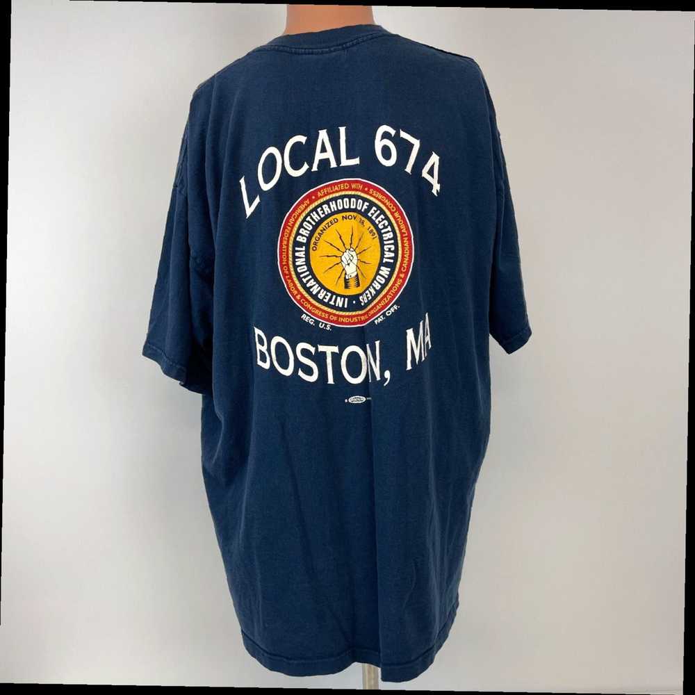 Electric Vintage 90s Electrical Workers Union Loc… - image 2