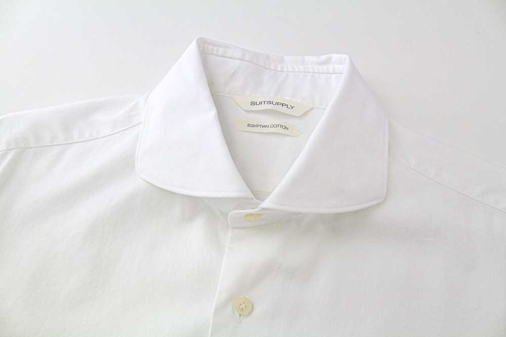 Suitsupply 41L/16L Extra Slim White Cotton Cutawa… - image 3