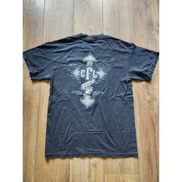 Vintage Vtg Christ For Life Thrashed Faded Flame … - image 1