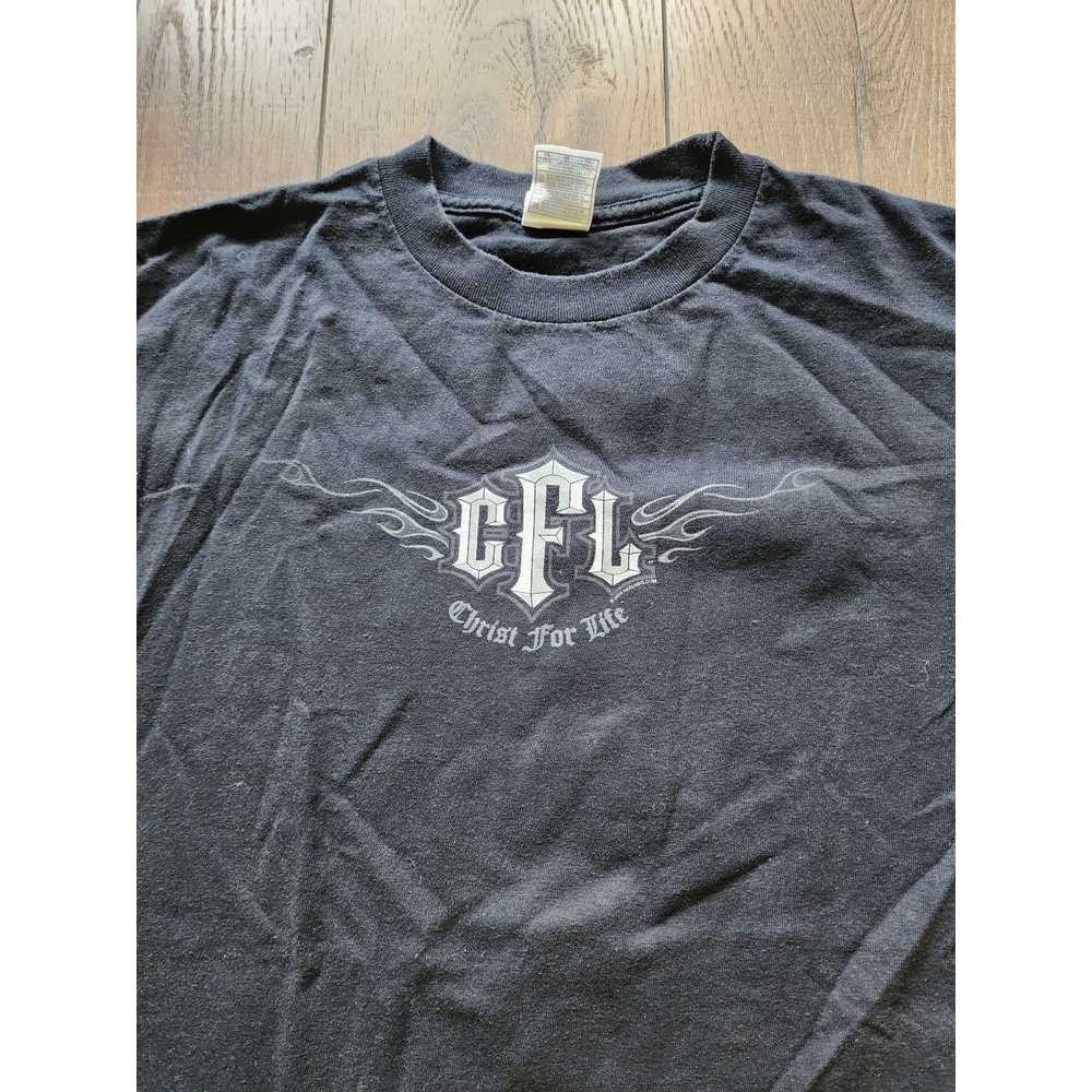 Vintage Vtg Christ For Life Thrashed Faded Flame … - image 4