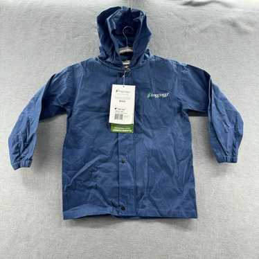 Vintage frogg toggs NWT boys size m blue hooded s… - image 1