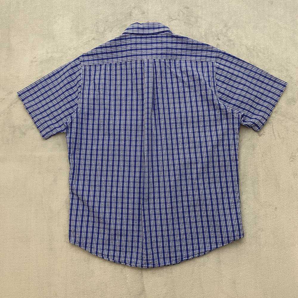 Brooks Brothers SEERSUCKER Shirt Men Large Plaid … - image 8