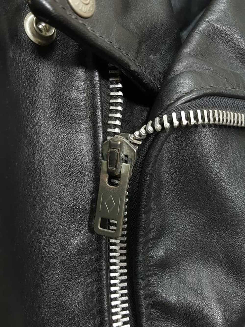 Schott × Vintage Vtg. Schott Perfecto 618 Leather… - image 12