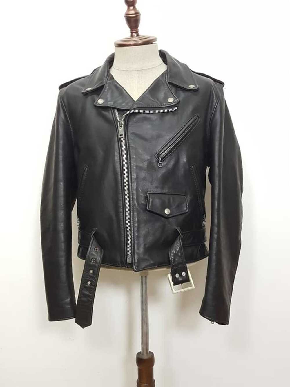 Schott × Vintage Vtg. Schott Perfecto 618 Leather… - image 4