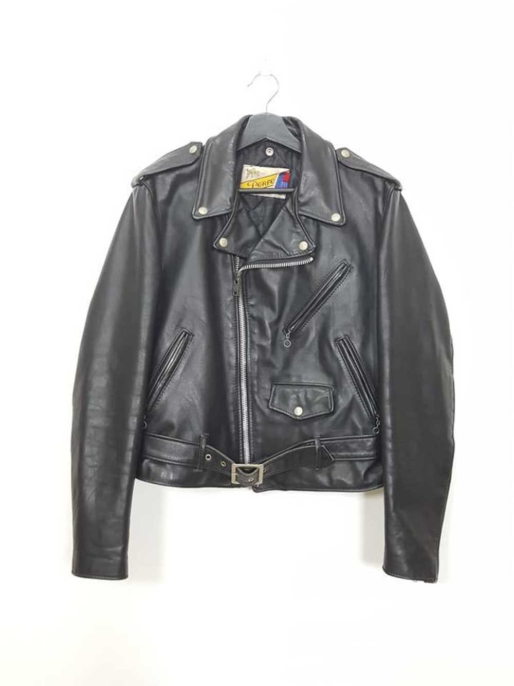 Schott × Vintage Vtg. Schott Perfecto 618 Leather… - image 5