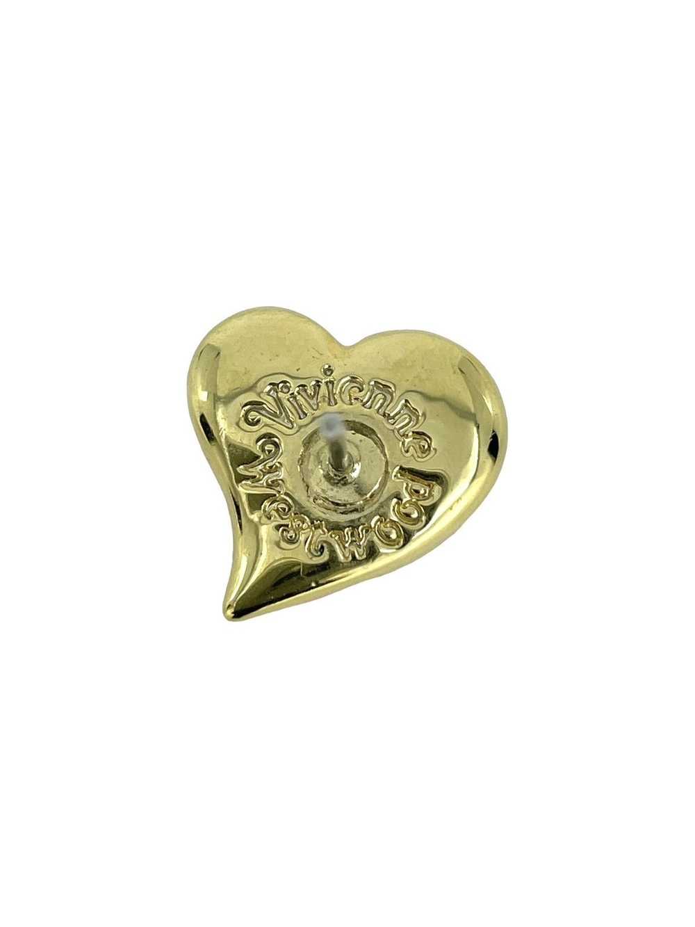 Vivienne Westwood Crystal Heart Orb Earring - image 2