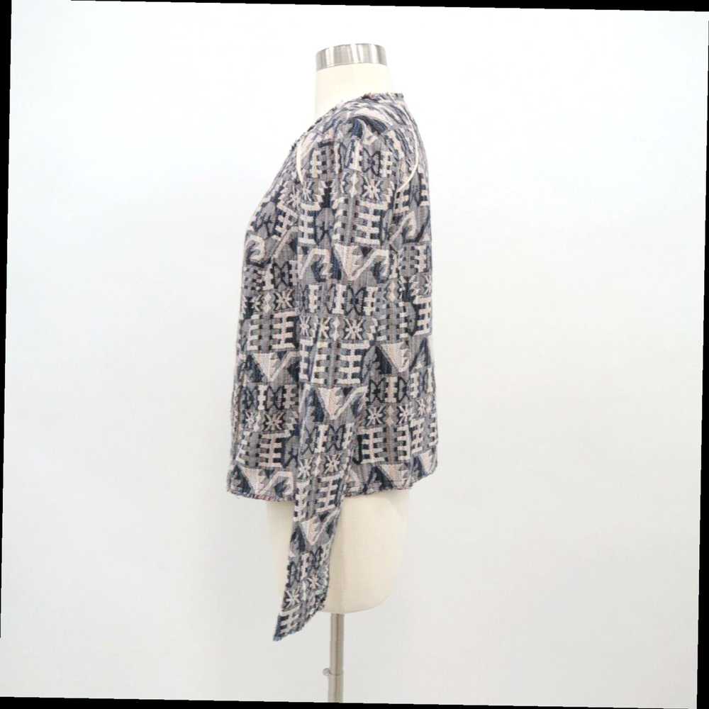 Vintage Navy White Aztec Jacquard Patterned Hei H… - image 6