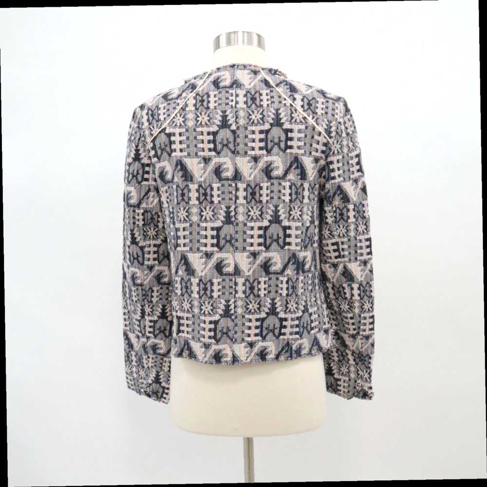 Vintage Navy White Aztec Jacquard Patterned Hei H… - image 7