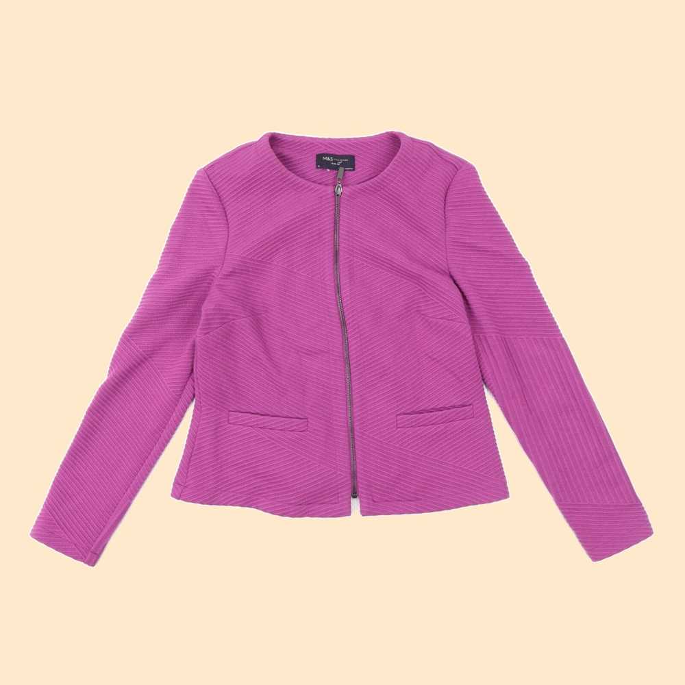 Vintage Stylish Marks and Spencer Ladies Purple F… - image 1