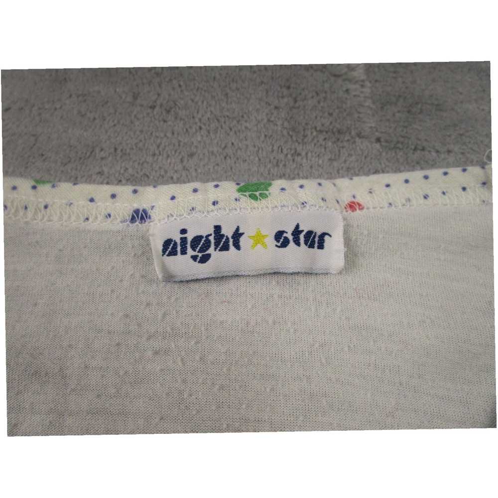 Vintage Cozy Star Nightwear Ladies White Vintage … - image 5