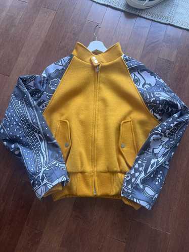 Designer Sevin Kasran Tumeric Wool Bomber