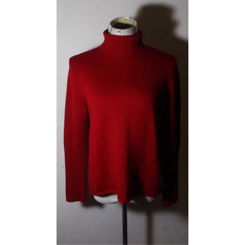 Eileen Fisher Burgundy Red 100 Percent Merino Woo… - image 1