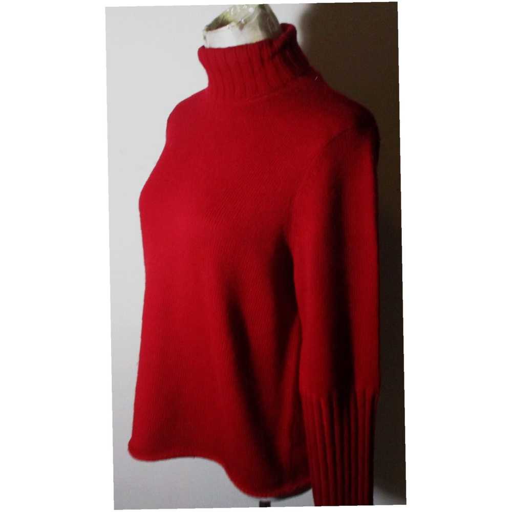 Eileen Fisher Burgundy Red 100 Percent Merino Woo… - image 4