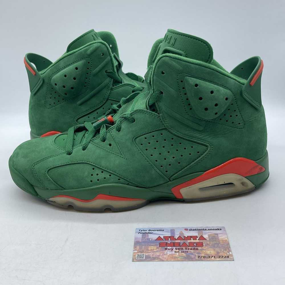 Jordan Brand Air Jordan 6 green suede Gatorade - image 1