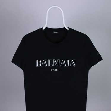 Vintage balmain black t shirt Gem