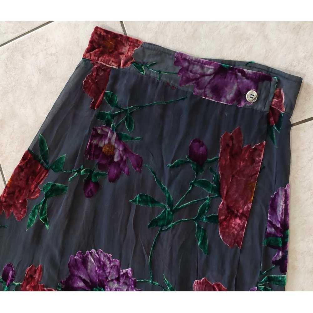 Yohji Yamamoto Silk mid-length skirt - image 7