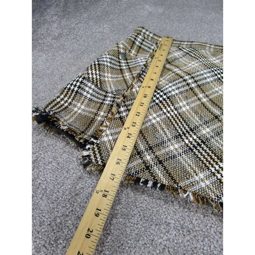 Zara Zara Skirt Womens Medium Brown White Plaid A… - image 2