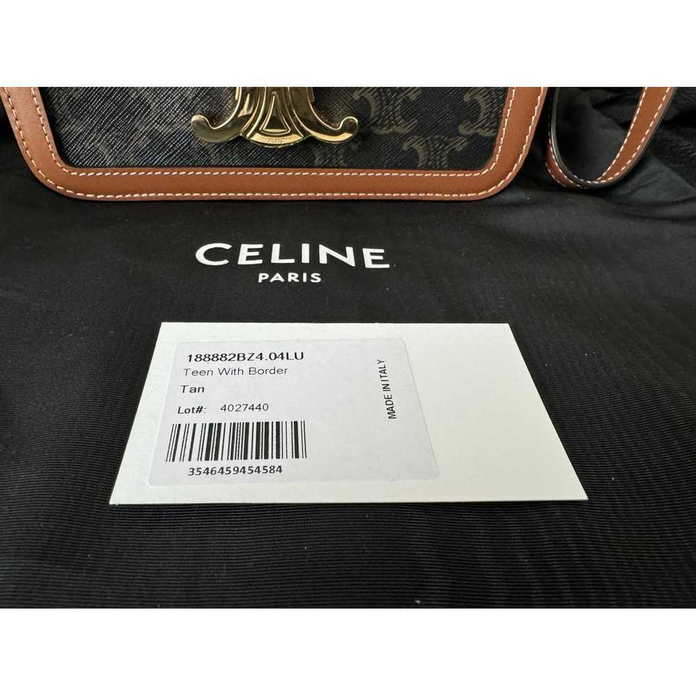 Celine Triomphe leather handbag - image 8