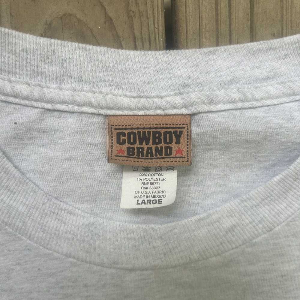 Animal Tee × Made In Usa × Vintage VTG 90s Cowboy… - image 3