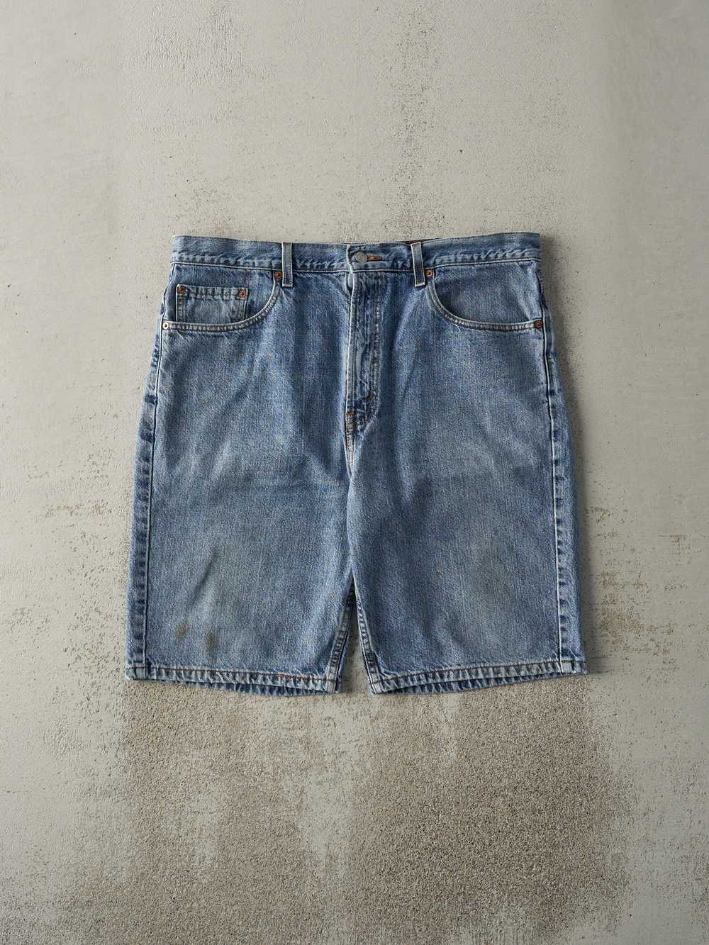 Vintage Y2K Mid Wash Levi's 505 Jean Shorts (38x1… - image 1