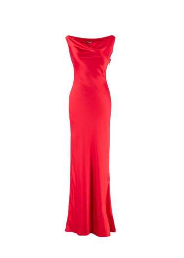 Managed by hewi Staud Red Satin Ashanti Gown