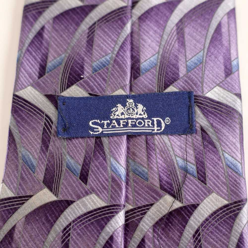 Stafford Stafford Purple Abstract Geometric Print… - image 3