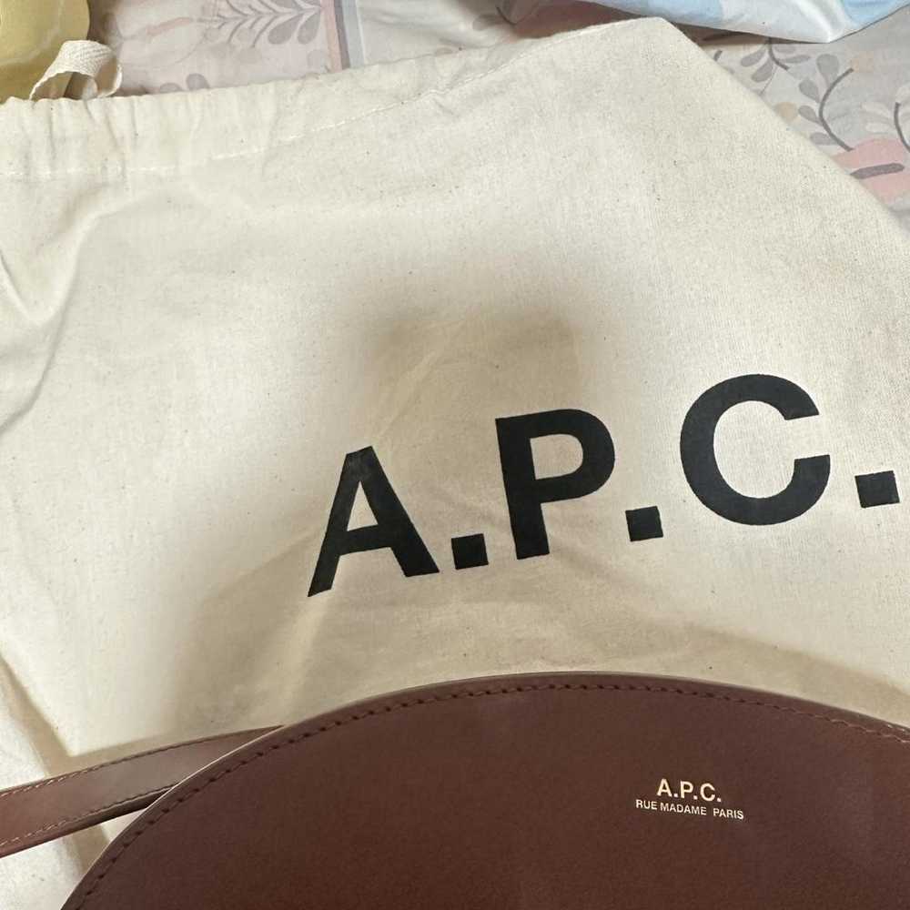 APC Demi-lune leather crossbody bag - image 2