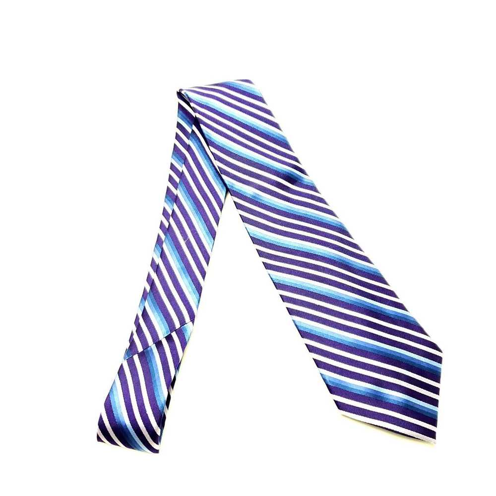 Weatherproof Weatherproof Silk Tie Purple Blue St… - image 6