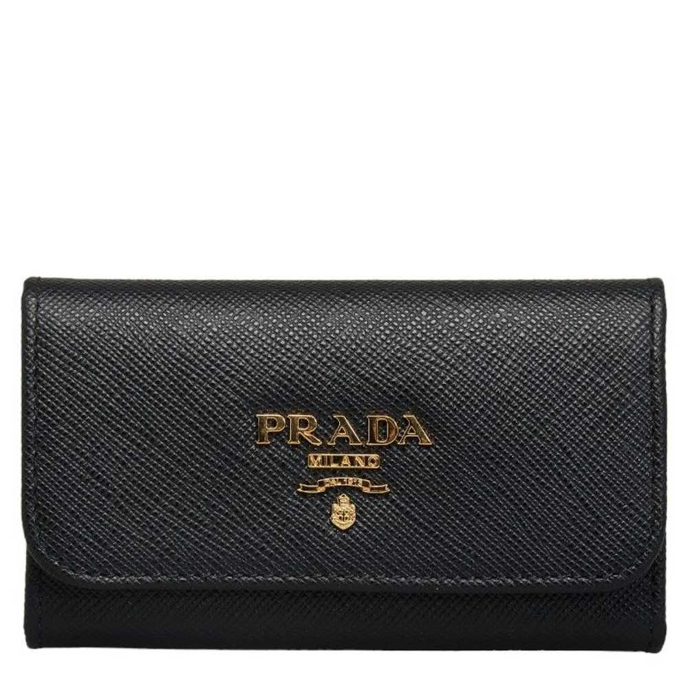 Prada Prada Prada Saffiano Leather 6 Key Case 1PG… - image 1