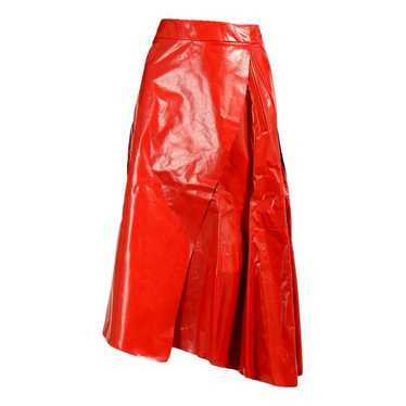 Ferrari Leather mid-length skirt