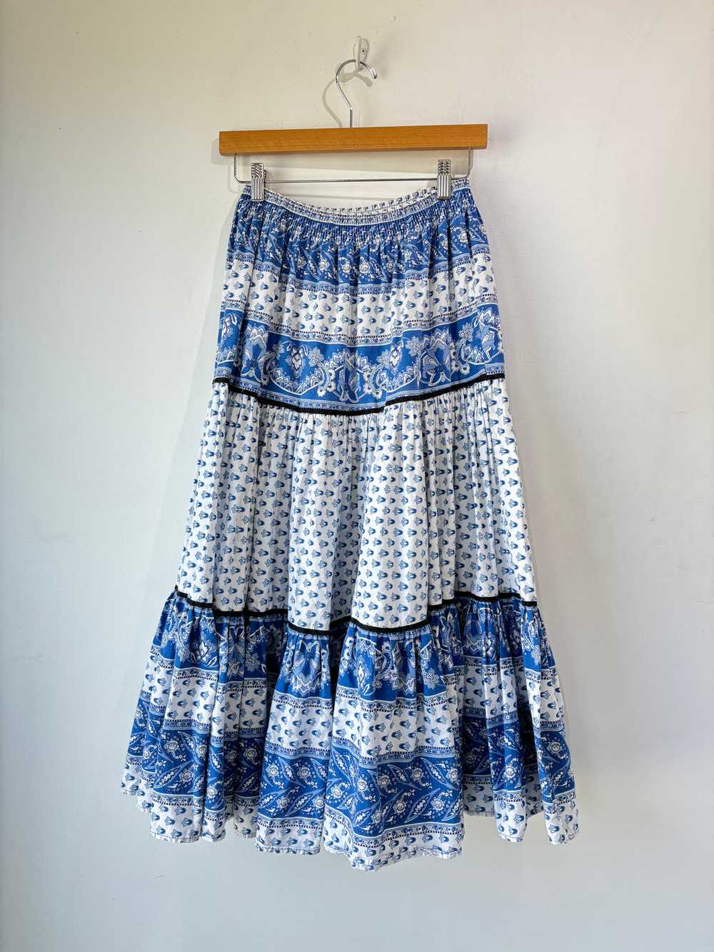 Vintage French Provençal Maxi Skirt - image 1