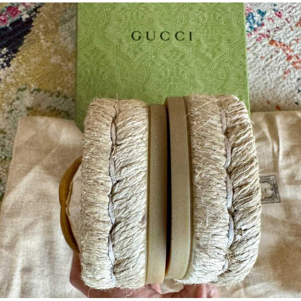 Gucci Leather espadrilles - image 3