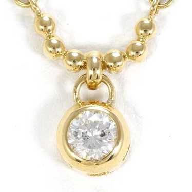 Other LuxUness K18 Yellow Gold Diamond Necklace M… - image 1