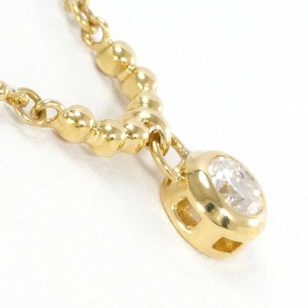 Other LuxUness K18 Yellow Gold Diamond Necklace M… - image 2