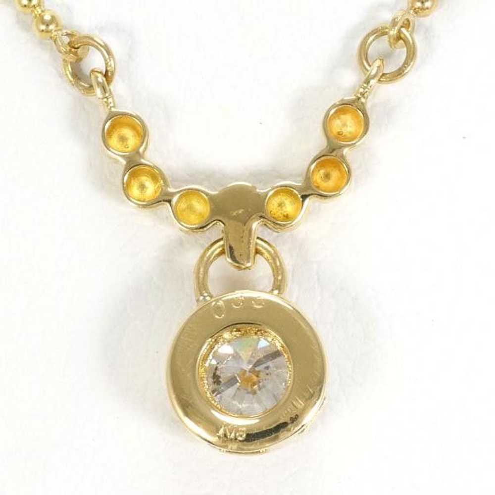 Other LuxUness K18 Yellow Gold Diamond Necklace M… - image 4