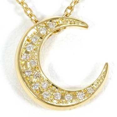 Other LuxUness K18 Yellow Gold Diamond Necklace M… - image 1