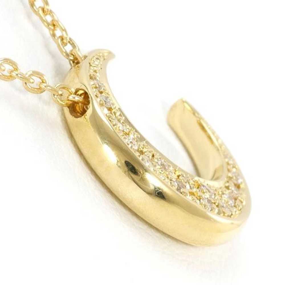 Other LuxUness K18 Yellow Gold Diamond Necklace M… - image 2