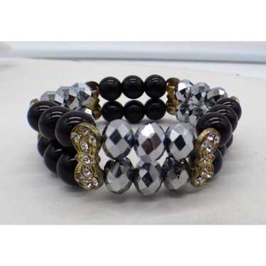 Streetwear Bead and Rhinestone Women’s stretch Br… - image 1