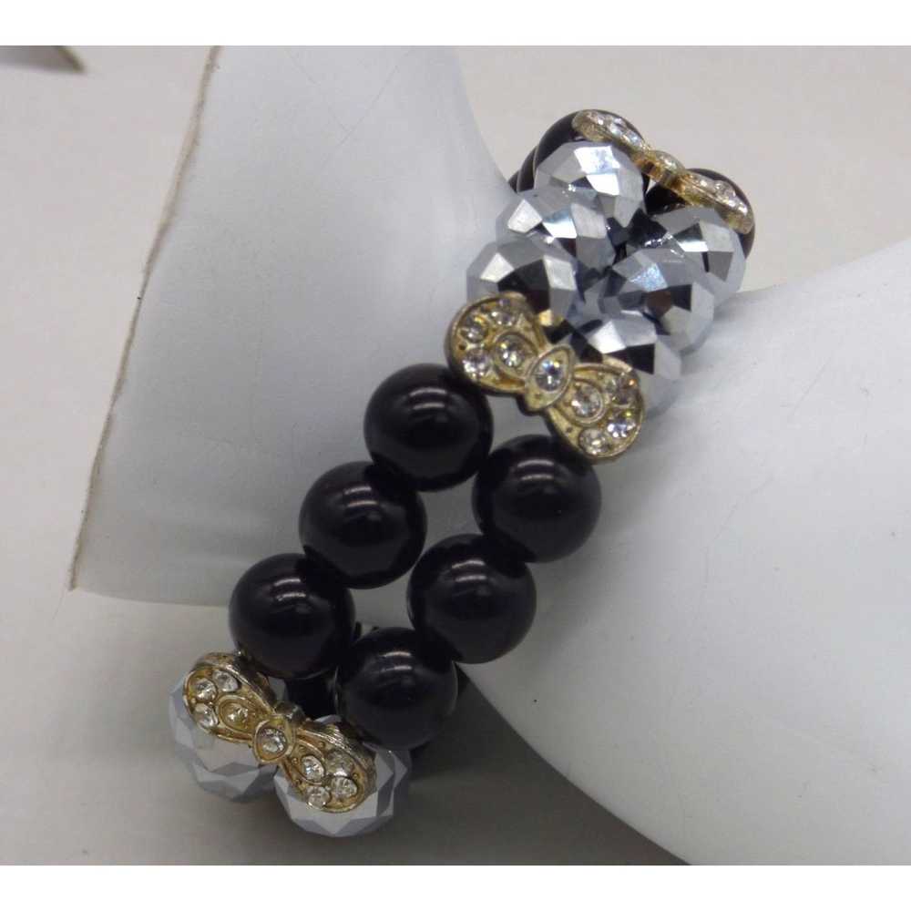 Streetwear Bead and Rhinestone Women’s stretch Br… - image 2